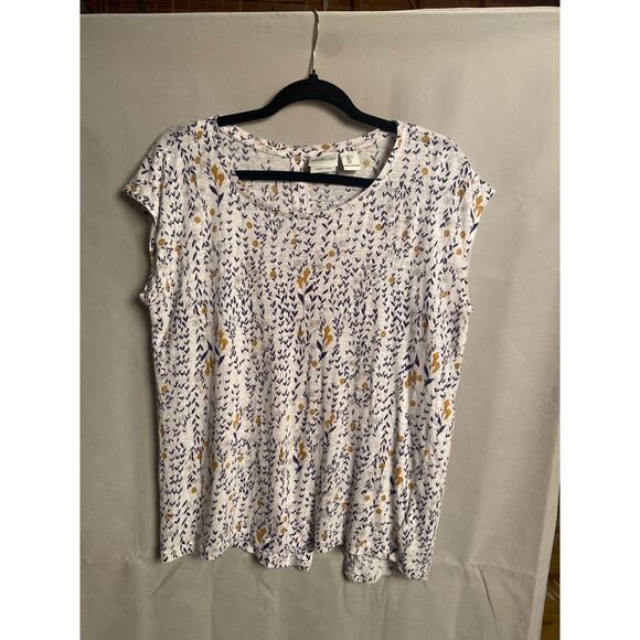 100% Linen  - Rachel Zoe Top - Size Large - Picture 1 of 5